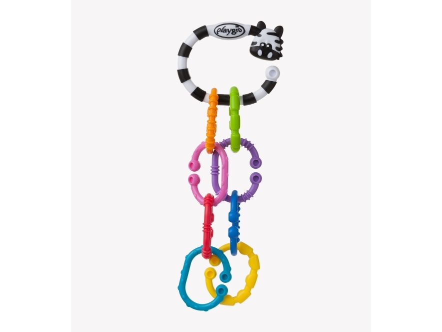 Playgro Zebra 9 Links, 0,25 År, Multifärg | Leksaker - För dom minsta - Tuggleksaker | GameStuff