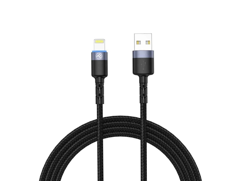 Tellur Tll155373, 1,2 M, Lightning, Usb A, Hanstik, Hanstik, Sort