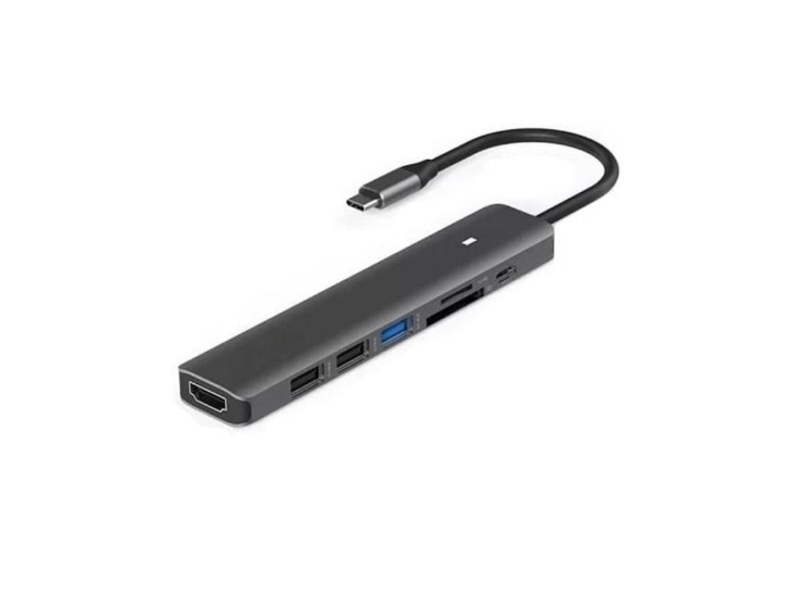 Extra Digital Ca913848, Usb 3.2 Gen 1 (3.1 Gen 1) Typ-C, Hdmi, Usb 2.0, Usb 3.2 Gen 1 (3.1 Gen 1) Typ-A, Usb 3.2 Gen 1 (3.1 Gen 1) Typ-C, Microsd (Tr