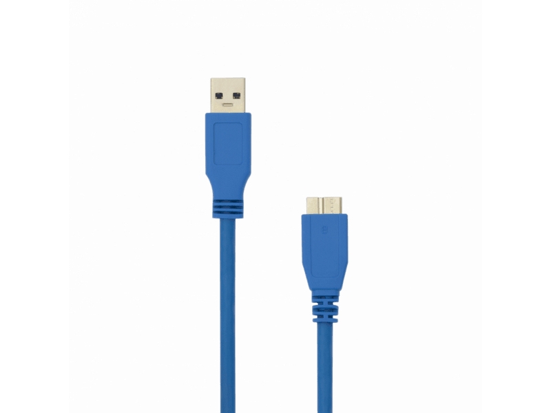 Sbox Usb30-Microusb/R, 1,5 M, Usb A, Micro-Usb B, 5 Gbit/Sek, Blå