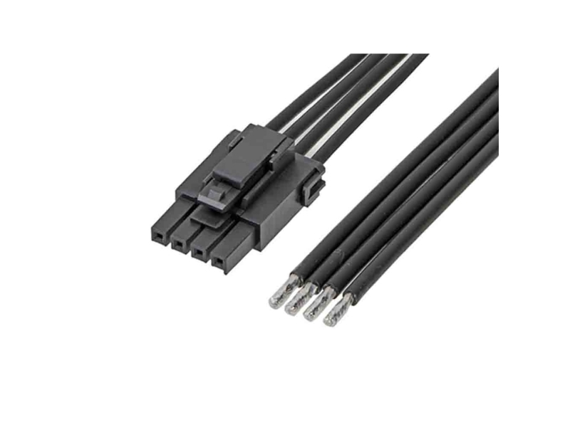 Molex 4 Way Female Ultra-Fit Unterminated Wire To Board Cable, 600Mm
