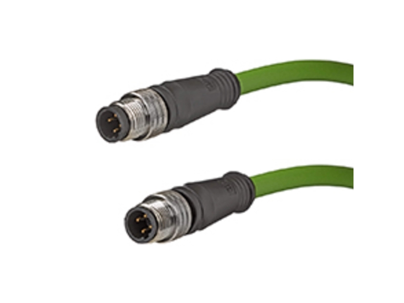 Molex Straight Male 4 Way M12 To Male M12 Sensor Actuator Cable, 5M