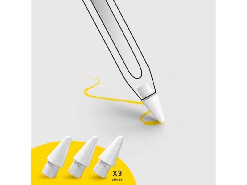 Doodroo Apple Pencil Plastik Spitze - 3 Stück.