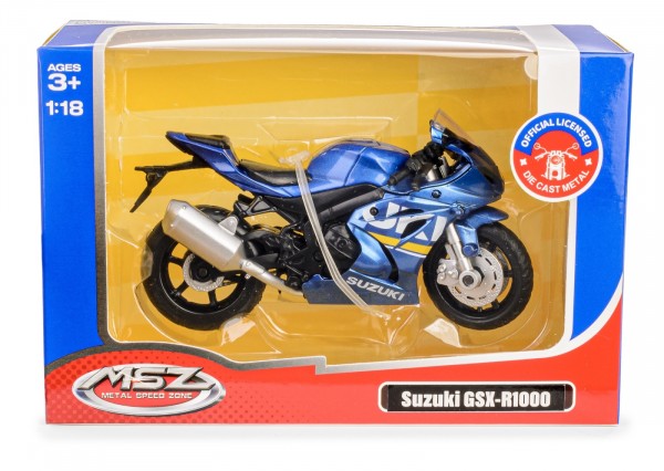 MSZ 1:18 SUZUKI GSX-R1000/ 67703/blå