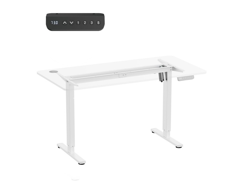 Ergo Office, max height adjustment 1160mm, max - 80 kg, without table top, for standing and sitting work, white, ER-400