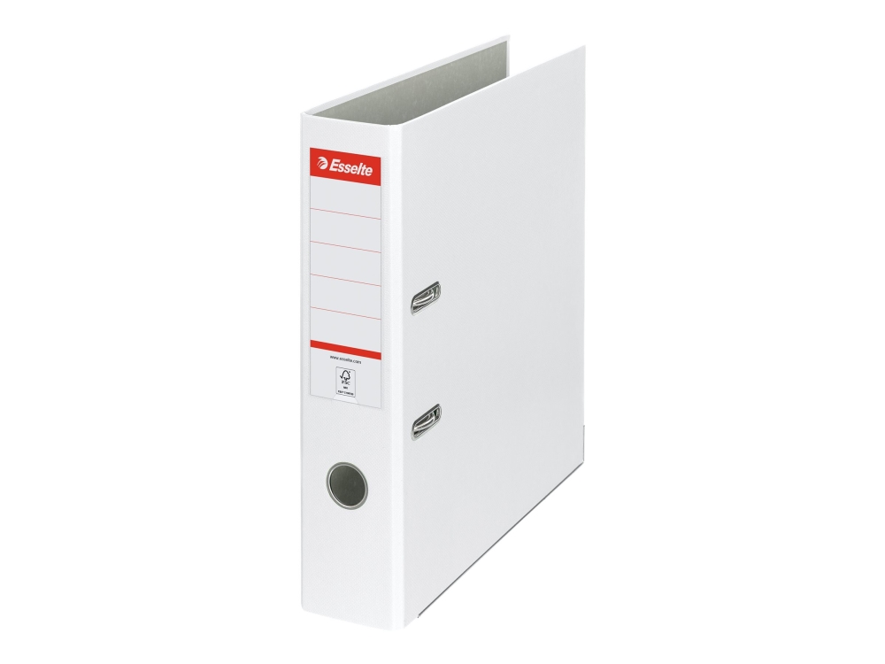 Esselte Economy - Spakbågesfil - ryggbredd: 75 mm - för A4 (210 x 297 mm) - kapacitet: 500 ark - vit | Arkivering - Arkiv box/mappar - Förvaringslåda för hängmappar | GameStuff