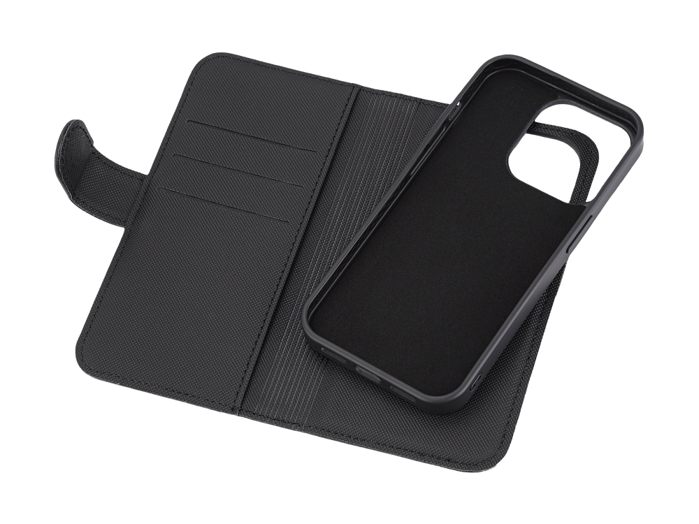 Deltaco Mcase-Wip15p61, Geldbörsenhülle, Apple, Apple Iphone 15 Pro, 15,5 Cm (6.1"), Schwarz