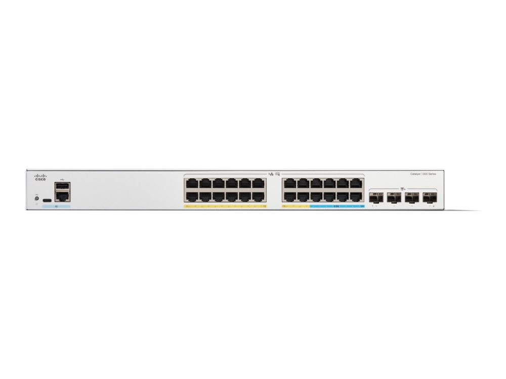 Cisco Catalyst C1300-24Mgp-4X, Managed, L2/L3, Power Over Ethernet (Poe), Rack-Einbau