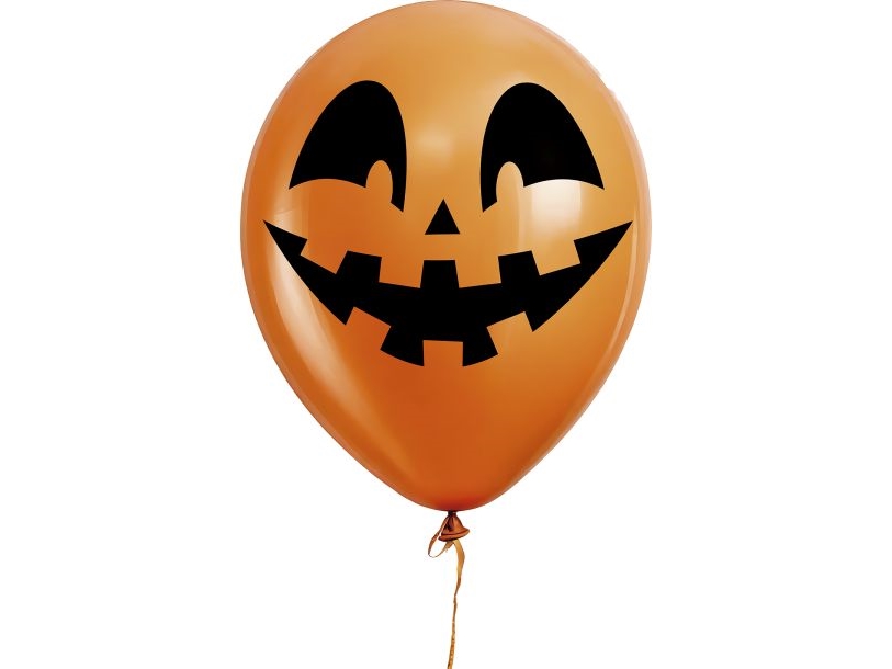 Orange Kürbis Ballons, 10 Stück