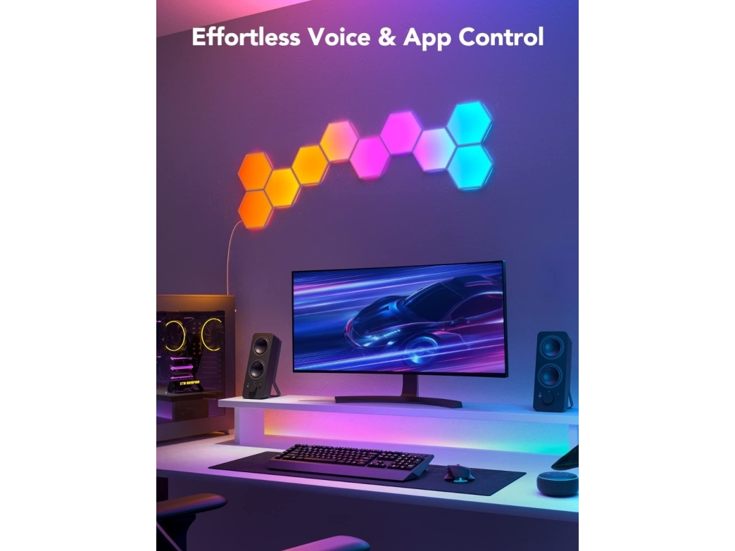 Govee Glide Hexa Light Panels 5pcs | Belysning - Intelligent belysning (Smart Home) - Intelligent belysning | GameStuff