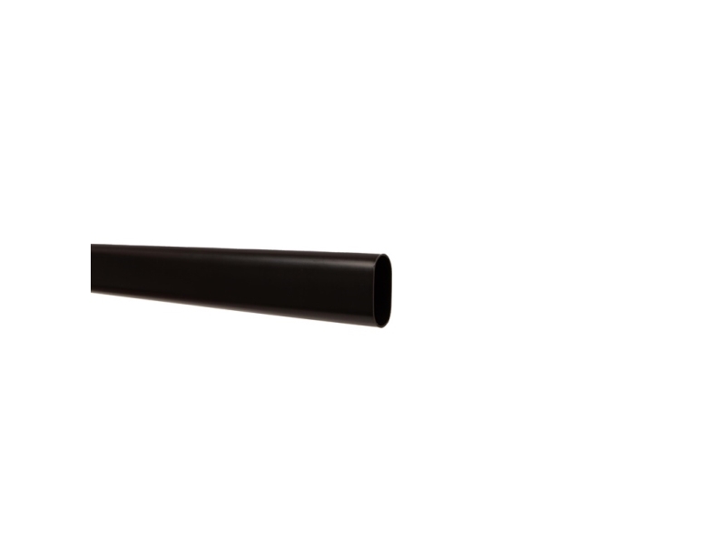 Stål oval rør 30x15 mm, Ø1000 mm, sort