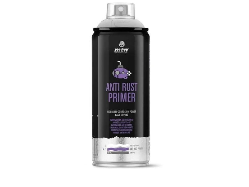 MTN Cans Pro Anti Rust Primer 400ml - Grey - Grundierung - Image 4