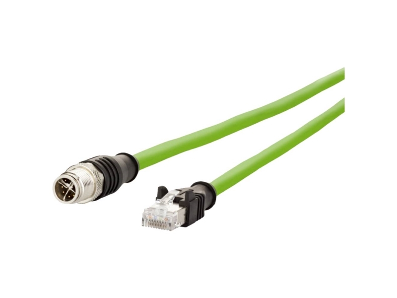 Metz Connect M12 Stecker-Rj45 Stecker, 8-Polig Codiert X, Verbindungskabel, 5 M