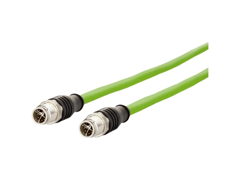 Metz Connect Tilslutningskabel M12 Han-M12 Han, 8-Polet, X-Kodet, Lige Igennem, 5 M