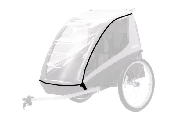Thule 20110700, Bicycle trailer rain cover, Thule | Cykling - Cykelutrustning - Väskor och korgar | GameStuff