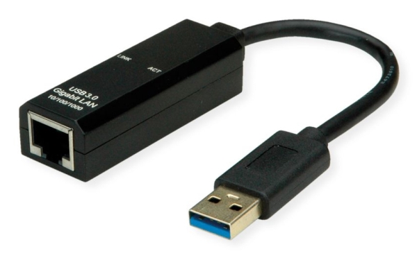Value 12.99.1119, Usb Type-A, Rj-45, Hanstik, Sort, Hanstik, Hunstik