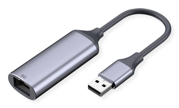 Value 12.99.1127, Usb Type-A, Rj-45, Sort, Sølv, 5 Gbit/Sek., 27 Mm, 77 Mm