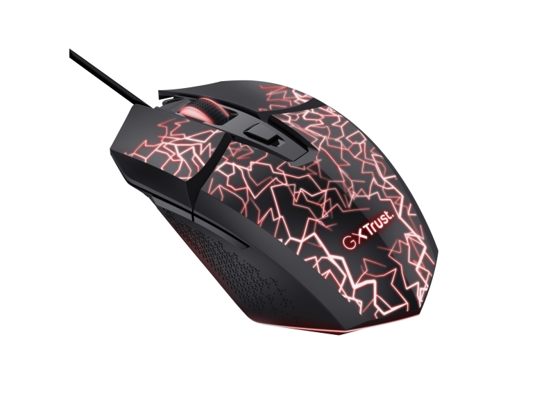 Trust Gxt 113 Felox, Højre Hånd, Optisk, Usb Type-A, 6400 Dpi, Sort