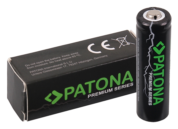 Patona 6519, Wiederaufladbarer Akku, Icr14500, Lithium-Ion (Li-Ion), 3,7 V, 1 Stück(E), 800 Mah
