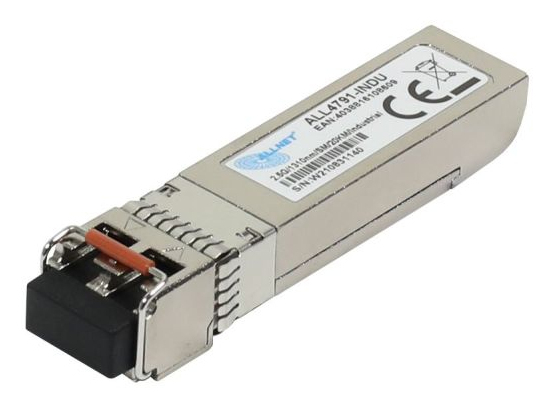 Allnet All4791-Indu, Fiberoptisk, 2500 Mbit/S, Mini-Gbic/Sfp, Lc, Lx, 10000 M