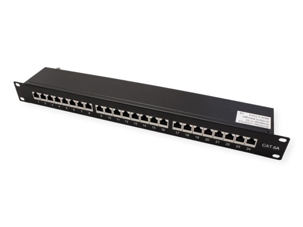 Value 26.99.0364, 10 Gigabit Ethernet, Cat6a, 22/26, Sort, Stål, 1U