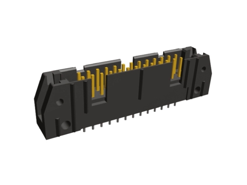Te Connectivity Amp-Latch Series Straight Through Hole Pcb Header, 26 Contact(S), 2.54Mm Pitch, 2 Row(S), Shrouded