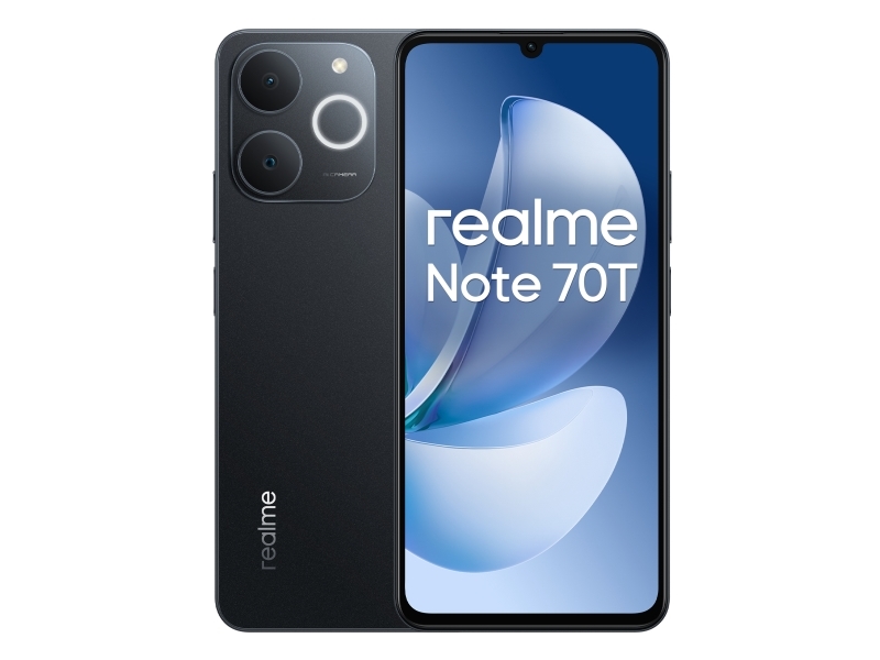 Realme Note 70T, 17,1 Cm (6.74"), 4 Gb, 128 Gb, 50 Mp, Android 15, Sort
