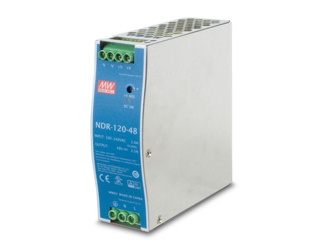Ernitec Electra-Pwr-120-48, 120 W, 100 - 240 V, 2.25 A, Højspænding, Blå, Passiv