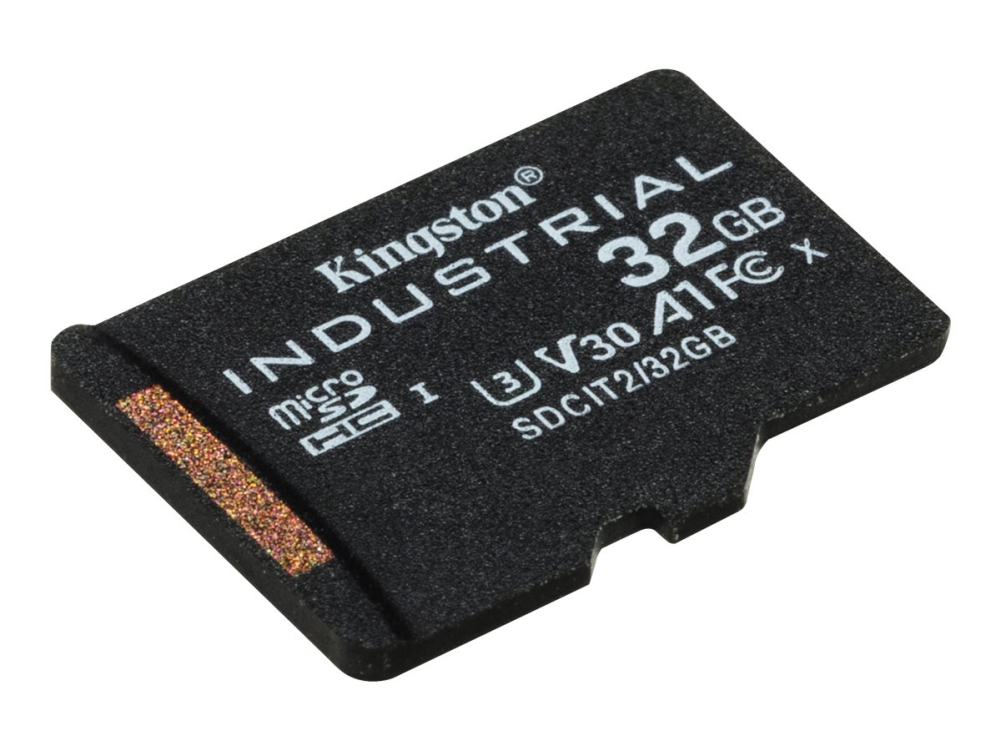Kingston Technology 32Gb Microsdhc Industrial C10 A1 Pslc Karte + Sd-Adapter, 32 Gb, Microsdhc, Klasse 10, Uhs-I, 100 Mb/S, 80 Mb/S