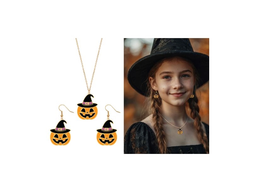 Kürbis-Schmuckset