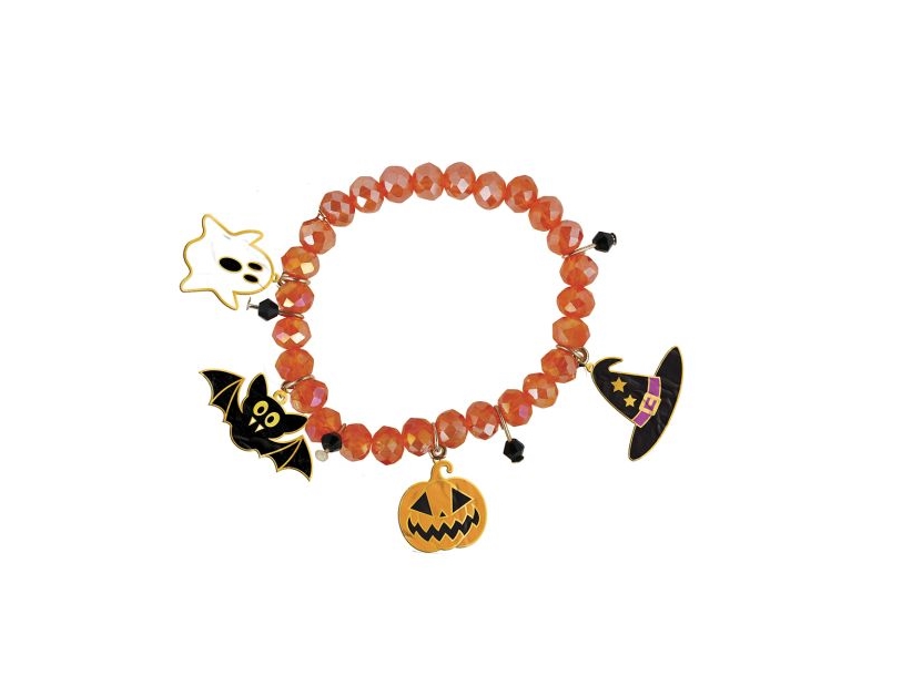 Orangefarbenes Halloween-Armband