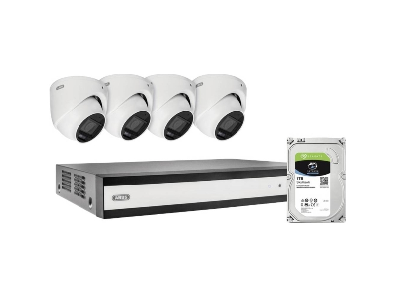 ABUS ABUS TVVR33843D 8-Kanal Hybrid Analog Komplettset TVVR33843D IP-Overvågningssæt Bredbånd 2960 x 1665 Pixel