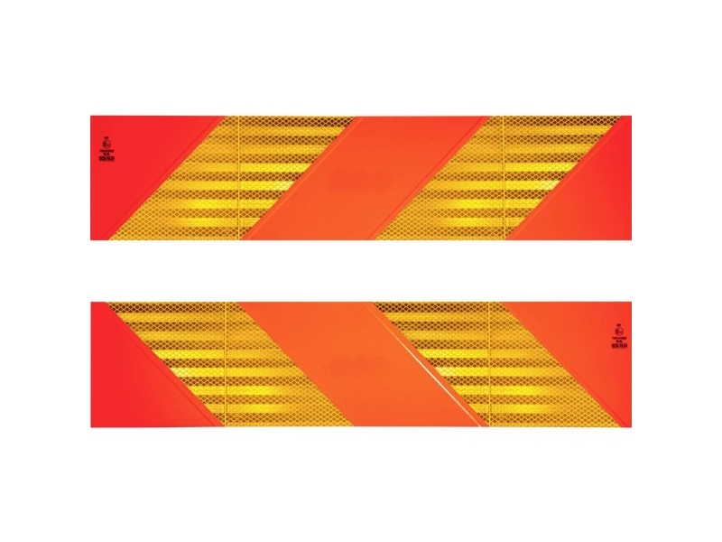 IWH 97609 Bakre varningsskylt, halvmarkeringar för bogsering, 565x130 mm, ECE 70.01, 2 st. ##### Varningsskylt 565 mm x 130 mm | Bilvård & Biltillbehör - Transportutrustning - Släpvagn Utrustning | GameStuff