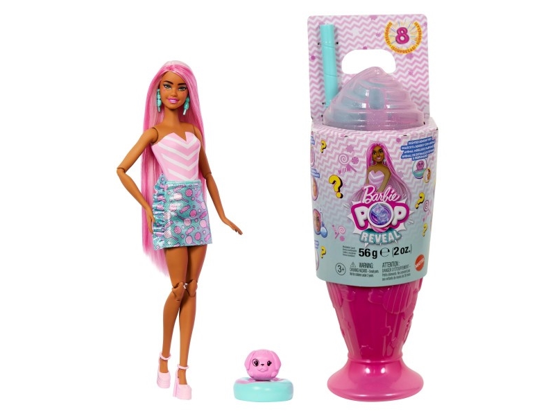Barbie Pop! Reveal Barbie Treats Series - Rosa docka | Leksaker - Kreativitet - Spela degen | GameStuff