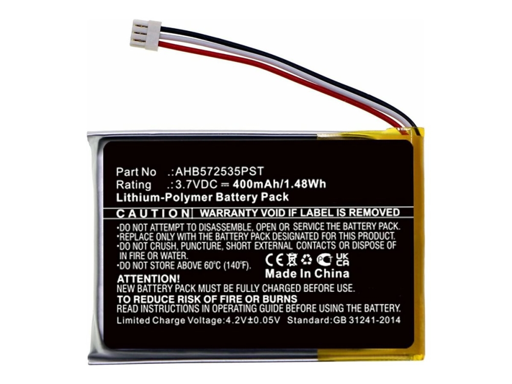 CoreParts - Batteri - Li-Ion - 400 mAh - 1.48 Wh - svart | TV, Ljud & Bild - Övriga tillbehör - Headset tillbehör | GameStuff