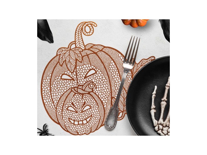 Dukunderlägg Pumpa, 40 cm | Bordssättning - Textil för bordet - Bordstabletter | GameStuff