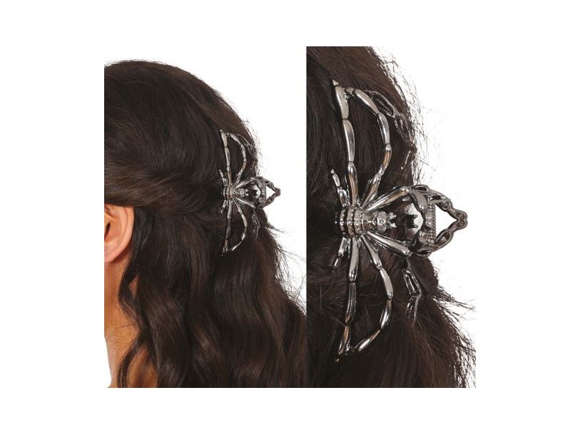 Spinnenhaarspange, Metall