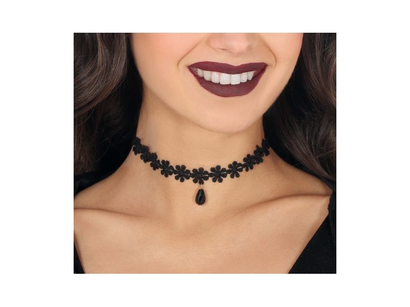Choker med sort sten