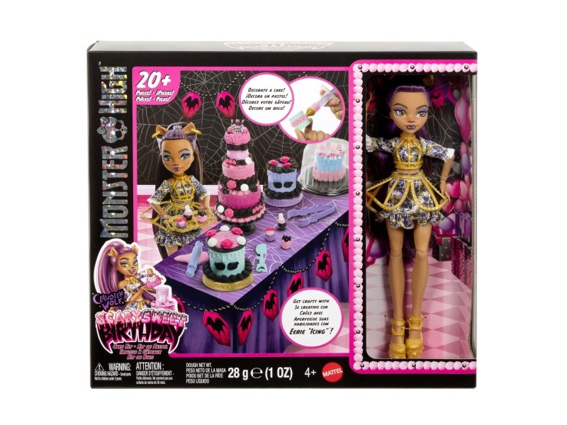 Mattel Monster High Spooky Beautiful Birthday Cake Set, Doll