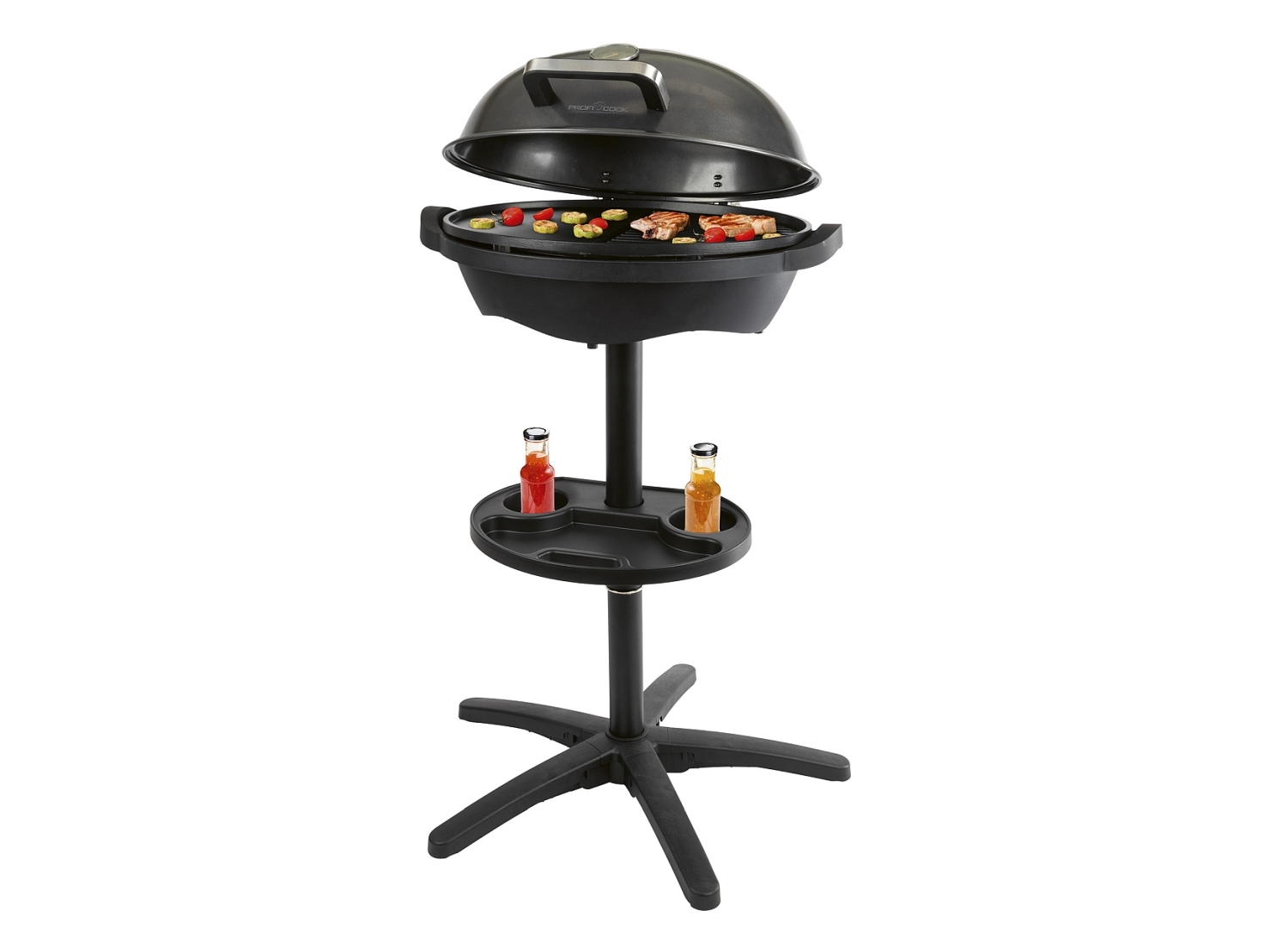 Proficook Pc-Bqs 1303, Sort, Rustfrit Stål, 470 X 345 Mm, Hængslet Låg, Fastlåsningslåg, Aluminium, 2400 W, 220-240 V