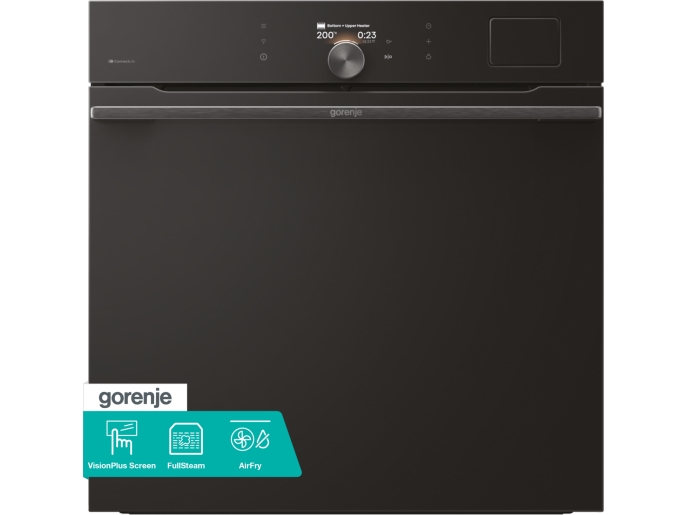 Gorenje BFS6148B, Suuri, Sähköuuni, 77 L, 2300 W, Kiinteä, musta