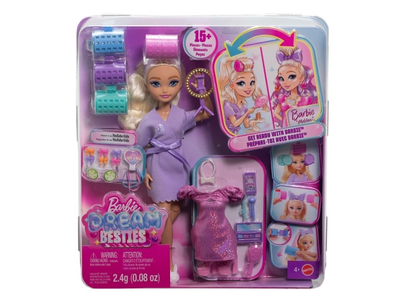 Mattel Barbie lėlė Dream Besties Get Ready Barbie JGG38 JGG37