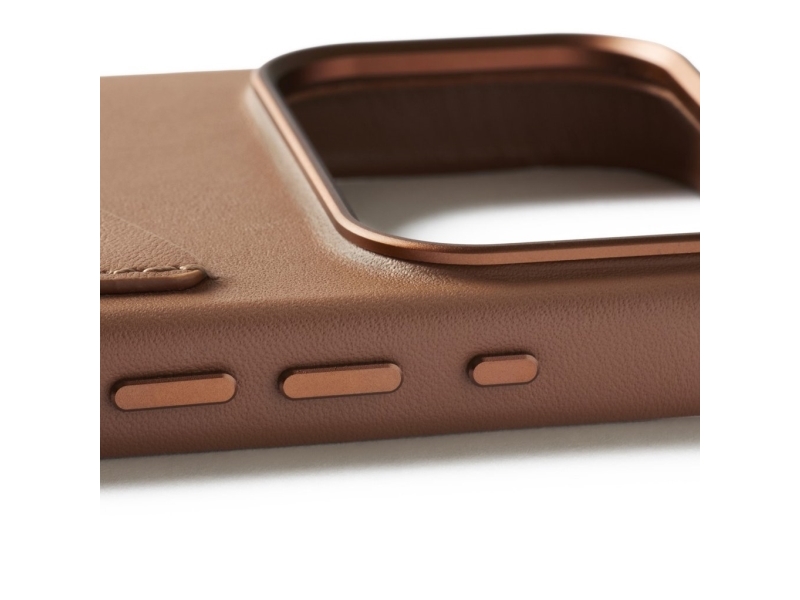 Mujjo Wallet Leather Case for iPhone 17 Pro - Tan