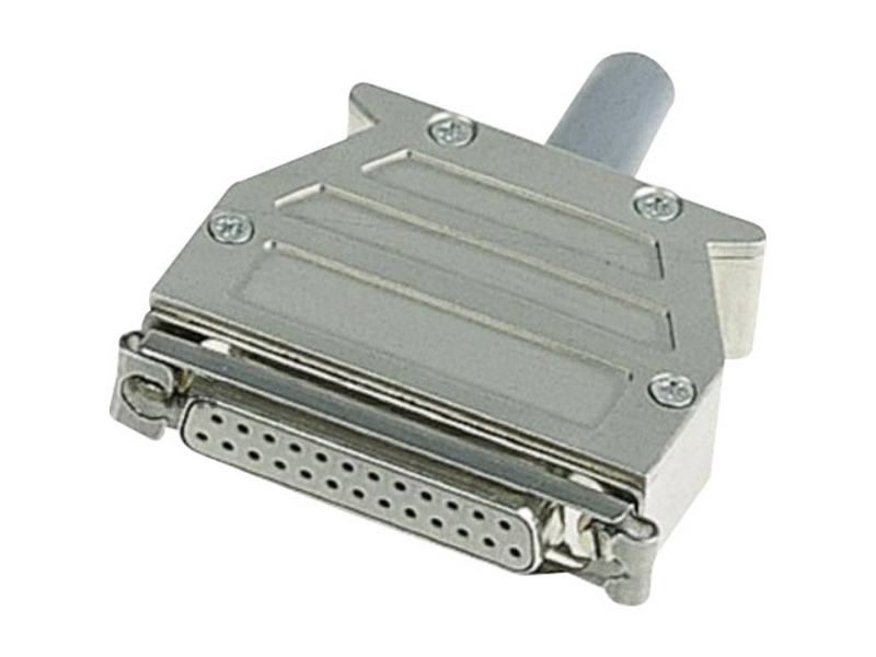 Harting D-Sub-Hus Antal Poler: 25 Plast, Metalliseret 180° Sølv 09 67 025 0453 1 Stk (09 67 025 0453)