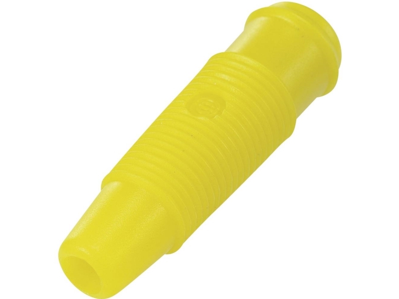 Tru Components Tc-R8-107 Laboratorietilslutning Tilslutning, Lige Stift-Diameter: 4 Mm Gul 1 Stk