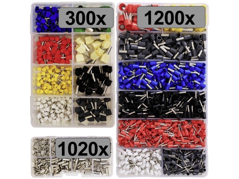 TRU COMPONENTS TC-13377612 Kabelsko-sortiment 2520 stk