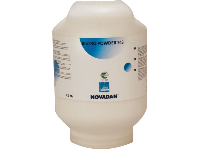 Maskinopvask, Novadan Bistro Powder 743, Alusikker, Uden Klor, 3