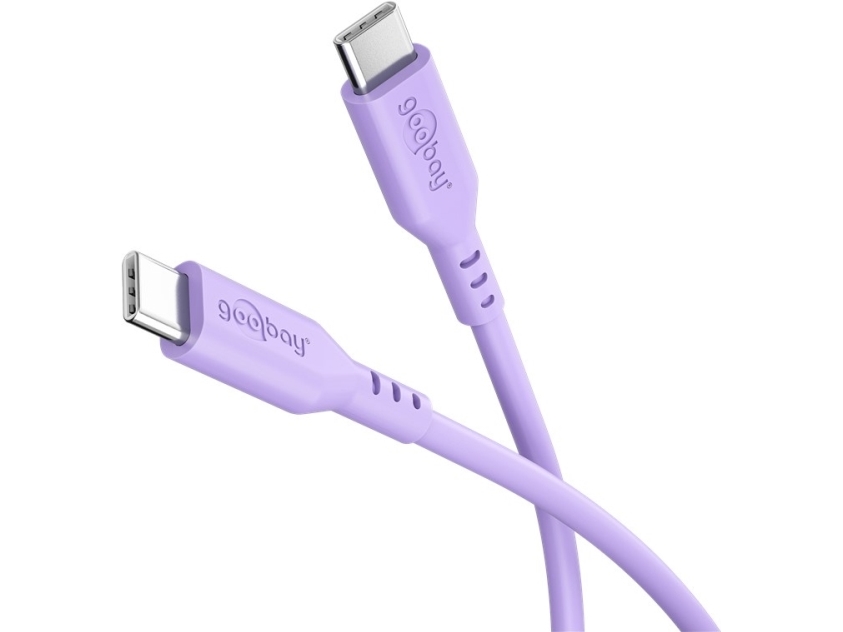 Goobay 77745, 1,5 m, USB C, USB C, USB 2.0, 0,48 Gbit/sek, Lilla