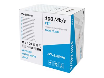 Lan Ftp-Kabel 100Mb/S 100M Ledning Cca Grå Lanberg