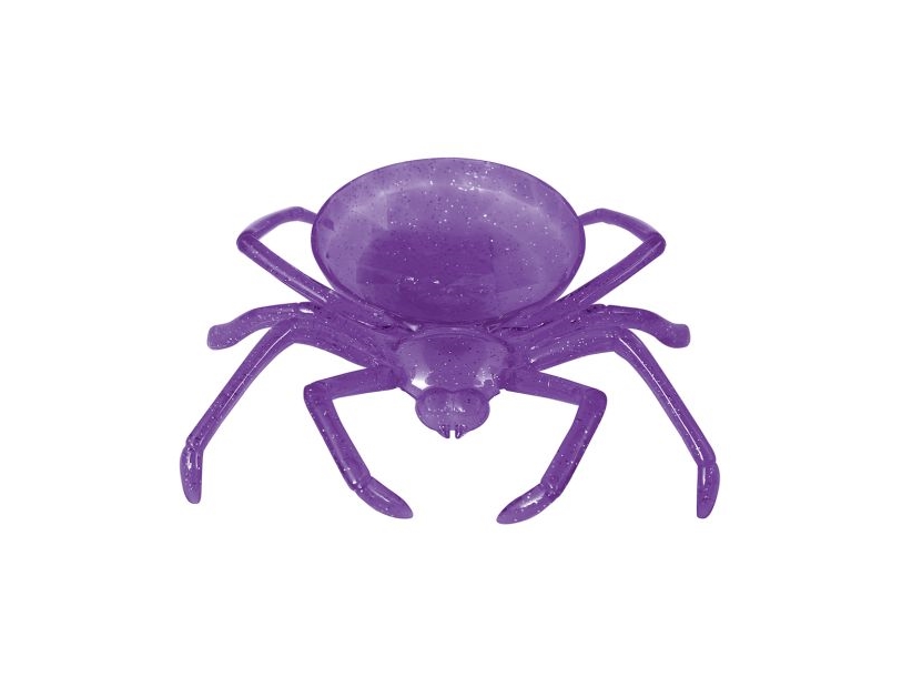 Lila Spinne Schale